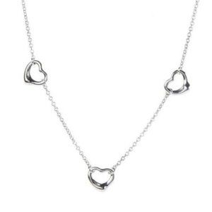 Tiffany & Co. Triple Open Heart Necklace